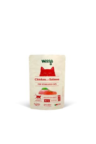 Weego® Alimento para Gato Esterilizado de Galinha com Salmão